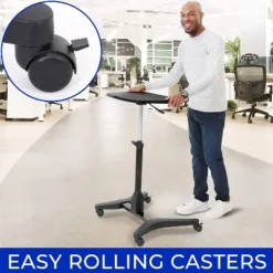 Cruizer Express Mobile Podium With Mouse Pad And Cup Holder – Black – Stand Steady 20 Cruizer Express Mobile Podium With Mouse Pad And Cup Holder – Black – Stand Steady -WorkHaven Sales Shop GUEST 429615b3 91c0 4890 9e29 2df8866ed334