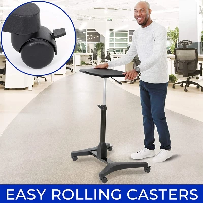 Cruizer Express Mobile Podium With Mouse Pad And Cup Holder – Black – Stand Steady 10 Cruizer Express Mobile Podium With Mouse Pad And Cup Holder – Black – Stand Steady - Image 10