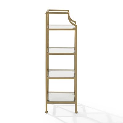40" Aimee Short Etagere Gold - Crosley 2 40" Aimee Short Etagere Gold - Crosley - Image 2