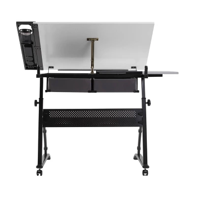 Core Drawing Table And Stool Set Charcoal Black/White - Studio Designs 6 Core Drawing Table And Stool Set Charcoal Black/White - Studio Designs - Image 6
