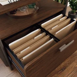 Radial Lateral File Cabinet With Drawer And Open Shelves Umber Wood - Sauder -WorkHaven Sales Shop GUEST 43a7d858 7478 4e0d b7be 378a17980846