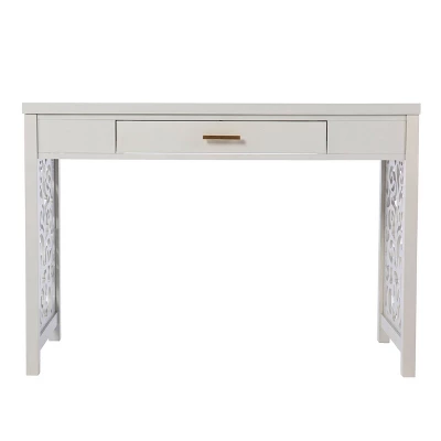 Lausk Desk With Storage Light Gray - Aiden Lane 4 Lausk Desk With Storage Light Gray - Aiden Lane - Image 4
