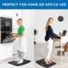 Mount-It! Anti Fatigue Floor Mat, Black Standing Comfort Mat For Standing Desk, Home, Office, Kitchen, Garage, 18"x22"