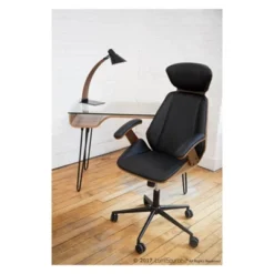 Avery Mid Century Modern Desk Walnut - Lumisource -WorkHaven Sales Shop GUEST 44bc3fd5 63ff 44fe a4d1 657af2c9592f