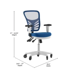 Flash Furniture Nicholas Mid-Back Multifunction Executive Swivel Ergonomic Office Chair With Adjustable Arms And Transparent Roller Wheels 23 Flash Furniture Nicholas Mid-Back Multifunction Executive Swivel Ergonomic Office Chair With Adjustable Arms And Transparent Roller Wheels -WorkHaven Sales Shop GUEST 44d00599 6948 480d 926e ebf1f5e3471f
