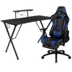 Flash Furniture Gaming Desk And Footrest Reclining Gaming Chair Set With Cup Holder, Headphone Hook, And Monitor/Smartphone Stand -WorkHaven Sales Shop GUEST 44f2d806 b51c 4ad8 83a8 f5f1b101543e