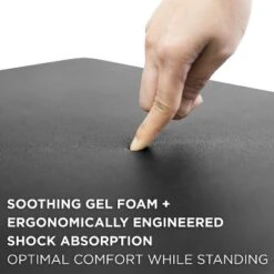 Mount-It! Anti Fatigue Floor Mat, Black Standing Comfort Mat For Standing Desk, Home, Office, Kitchen, Garage, 18"x22" -WorkHaven Sales Shop GUEST 467ee230 44ec 4a85 902e 10247d6243fc