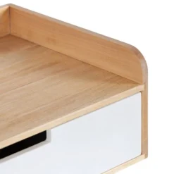 18" X 7" Kitt Floating Side Table Shelf White/Natural - Kate & Laurel All Things Decor -WorkHaven Sales Shop GUEST 46bc42cd aee5 4d85 b646 0ad1af6e28ee