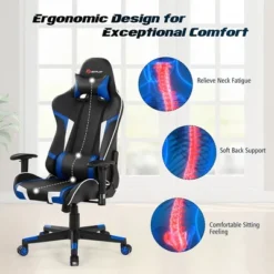 Costway X-Shaped Gaming Desk & Racing Style Massage Chair Set Home Office Black+White/Blue/Grey/Red -WorkHaven Sales Shop GUEST 4773d83d a492 4896 bace 14bfb3204862