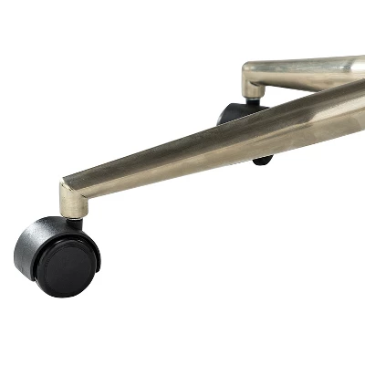 Busiris Height Adjustable Task Chair With Nailhead Trim | Karat Home-TURQUOISE 8 Busiris Height Adjustable Task Chair With Nailhead Trim | Karat Home-TURQUOISE - Image 8