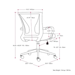 Workspace Ergonomic Mesh Back Office Chair - CorLiving -WorkHaven Sales Shop GUEST 4905c969 4501 47b6 8b9b 41e5572e36b7