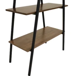 Sunnydaze Decor Sunnydaze 4-Shelf Industrial-Style Ladder Bookshelf - MDP With Powder-Coated Steel Frame - Brown 12 Sunnydaze Decor Sunnydaze 4-Shelf Industrial-Style Ladder Bookshelf - MDP With Powder-Coated Steel Frame - Brown -WorkHaven Sales Shop GUEST 49261042 8601 4180 8758 4780f1d0c150