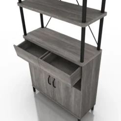 73.6" Skamania Rustic Bookcase Vintage Gray Oak - MiBasics 14 73.6" Skamania Rustic Bookcase Vintage Gray Oak - MiBasics -WorkHaven Sales Shop GUEST 49c18dd8 1de9 4f0a a97c 0a6ddca29bc8