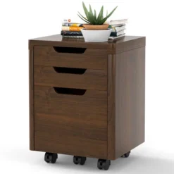 Costway 3 Drawer Rolling File Cabinet W/ Wheels Vertical Printer Stand Walnut 17 Costway 3 Drawer Rolling File Cabinet W/ Wheels Vertical Printer Stand Walnut -WorkHaven Sales Shop GUEST 4aa400bb 6925 42e6 b3b5 e00a04cf3437