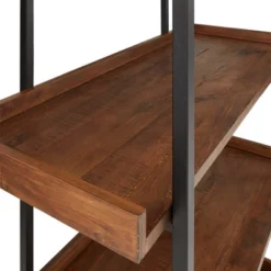 Felicia Rustic Industrial Metal/Wood Etagere Bookshelf - Inspire Q -WorkHaven Sales Shop GUEST 4bc8c769 591f 43a3 a29a 637f21f1c984