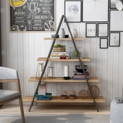 59" Mathews 4-Shelf Ladder Bookcase Bronze - HOMES: Inside + Out 13 59" Mathews 4-Shelf Ladder Bookcase Bronze - HOMES: Inside + Out -WorkHaven Sales Shop GUEST 4bd47a11 0d5d 48a7 a52d 8a6c8c58bb44