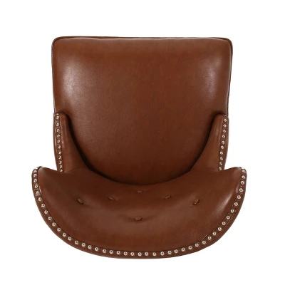 Bedell Contemporary Tufted Swivel Office Chair - Christopher Knight Home 5 Bedell Contemporary Tufted Swivel Office Chair - Christopher Knight Home - Image 5