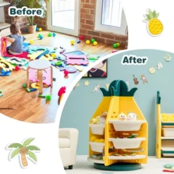 Costway Kids Toy Storage Organizer 360° Revolving Pineapple Shelf W/Plastic Bins -WorkHaven Sales Shop GUEST 4d567abf 978e 4702 9bf3 8307ddd5be51