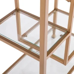 68" Jamel Metal Glass Asymmetrical Etagere Bookcase Gold - Aiden Lane 12 68" Jamel Metal Glass Asymmetrical Etagere Bookcase Gold - Aiden Lane -WorkHaven Sales Shop GUEST 4d59950d 464a 4984 8361 34a84afa2b3e