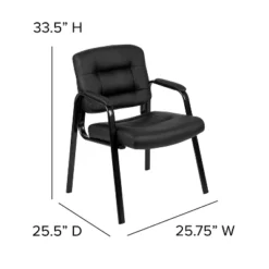 Flash Furniture Darwin Flash Fundamentals Black LeatherSoft Executive Reception Chair With Black Metal Frame -WorkHaven Sales Shop GUEST 4ee219ba 69cf 4290 8ecd a6217413fcf2