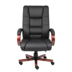 High Back Executive Wood Finished Chairs Black/Brown - Boss Office Products 7 High Back Executive Wood Finished Chairs Black/Brown - Boss Office Products -WorkHaven Sales Shop GUEST 4f6b7c69 d073 443a bf30 a3220ecfb13d