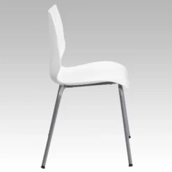 Flash Furniture HERCULES Series 770 Lb. Capacity White Stack Chair With Lumbar Support And Silver Frame 15 Flash Furniture HERCULES Series 770 Lb. Capacity White Stack Chair With Lumbar Support And Silver Frame -WorkHaven Sales Shop GUEST 4f73e3cf f228 48a2 b839 719d101d1e12