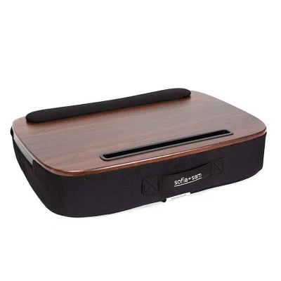 Sofia + Sam Multi Tasking Memory Foam Lap Desk (Brown Wood Top) - Supports Laptops Up To 15 Inches 6 Sofia + Sam Multi Tasking Memory Foam Lap Desk (Brown Wood Top) - Supports Laptops Up To 15 Inches - Image 6