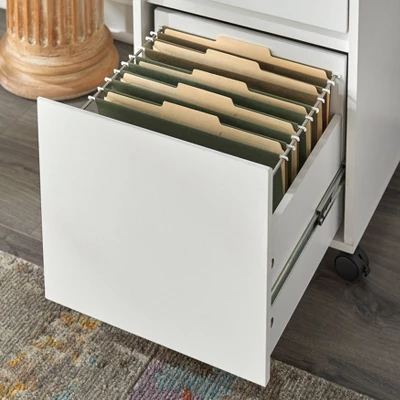 Wenz 2 Drawer Contemporary File Cabinet White - Buylateral 3 Wenz 2 Drawer Contemporary File Cabinet White - Buylateral - Image 3