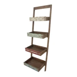 70" Wood 4 Shelf Leaning Shelf Book Shelf Brown - Olivia & May 22 70" Wood 4 Shelf Leaning Shelf Book Shelf Brown - Olivia & May -WorkHaven Sales Shop GUEST 5088e0a1 20d6 4431 a362 e4e2226791c8