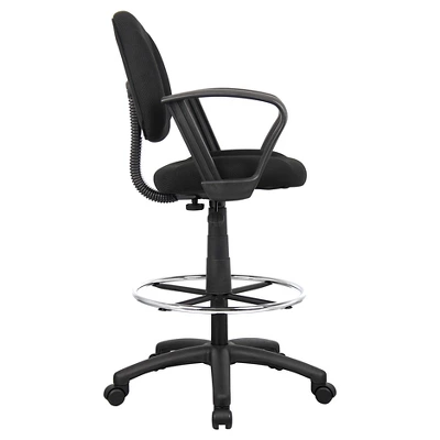 Drafting Stool With Footring And Loop Arms - Boss Office Products 1 Drafting Stool With Footring And Loop Arms - Boss Office Products