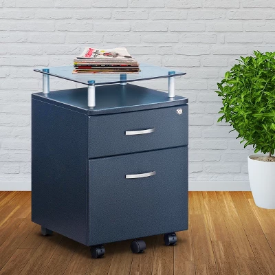 Rolling And Locking File Cabinet Gray - Techni Mobili 1 Rolling And Locking File Cabinet Gray - Techni Mobili