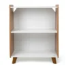 Morgan Mid-Century 2 Shelf Bookcase Wood/White - Humble Crew