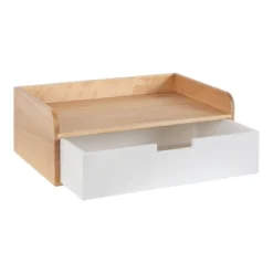 18" X 7" Kitt Floating Side Table Shelf White/Natural - Kate & Laurel All Things Decor -WorkHaven Sales Shop GUEST 526ccc04 9602 4156 a50b 4a1b0c1db283
