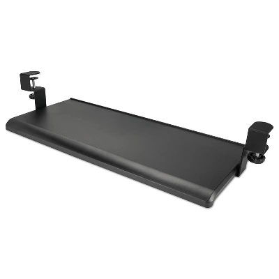 Alera AdaptivErgo Clamp-On Keyboard Tray 27 1/2" X 12 1/4" Black KBT1B 1 Alera AdaptivErgo Clamp-On Keyboard Tray 27 1/2" X 12 1/4" Black KBT1B