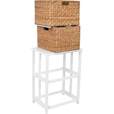BirdRock Home Seagrass 2-Tier File Cubby Cabinet - Natural 1 BirdRock Home Seagrass 2-Tier File Cubby Cabinet - Natural