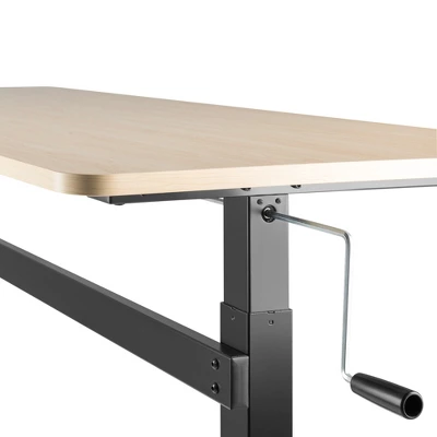 Tranzendesk Standing Desk – 55" Manual Height Adjustable Workstation – Maple – Stand Steady 9 Tranzendesk Standing Desk – 55" Manual Height Adjustable Workstation – Maple – Stand Steady - Image 9