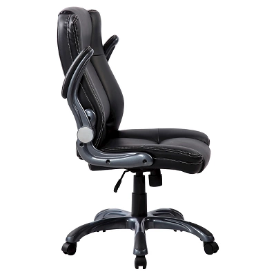 Medium Back Manager Chair With Flip-up Black - Techni Mobili 5 Medium Back Manager Chair With Flip-up Black - Techni Mobili - Image 5