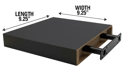 Sorbus Decorative Floating Shelves Black 2 Sorbus Decorative Floating Shelves Black - Image 2