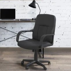 Office Chair – Adjustable Height Computer Chair With Wheels, Square Tilting Leather Back, Foam Seat, Swivels In 360-Degrees By Lavish Home (Black) 8 Office Chair – Adjustable Height Computer Chair With Wheels, Square Tilting Leather Back, Foam Seat, Swivels In 360-Degrees By Lavish Home (Black) -WorkHaven Sales Shop GUEST 54146a52 825a 4a6f a472 d22bda6d1fde
