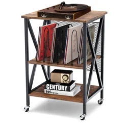 Costway 3-tier Rolling Turntable Stand Vinyl Record Storage Shelf With 3 Dividers & Wheels 15 Costway 3-tier Rolling Turntable Stand Vinyl Record Storage Shelf With 3 Dividers & Wheels -WorkHaven Sales Shop GUEST 5497e518 5d1d 4465 9f8c d586aaa956b5