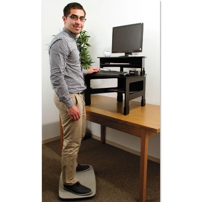 VICTOR TECHNOLOGIES Steppie Balance Board 22 1/2w X 14 1/2d X 2 1/8h Two-Tone Gray ST570 2 VICTOR TECHNOLOGIES Steppie Balance Board 22 1/2w X 14 1/2d X 2 1/8h Two-Tone Gray ST570 - Image 2