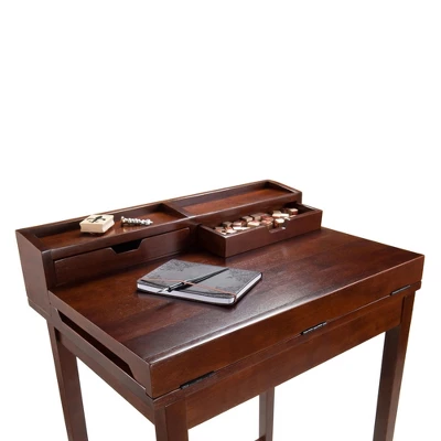 Brighton High Desk Walnut - Winsome 2 Brighton High Desk Walnut - Winsome - Image 2