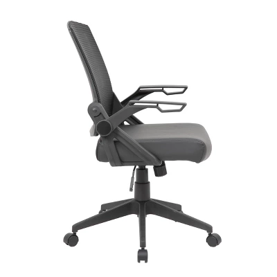 Mesh Flip Arm Task Chair Black - Boss Office Products 2 Mesh Flip Arm Task Chair Black - Boss Office Products - Image 2