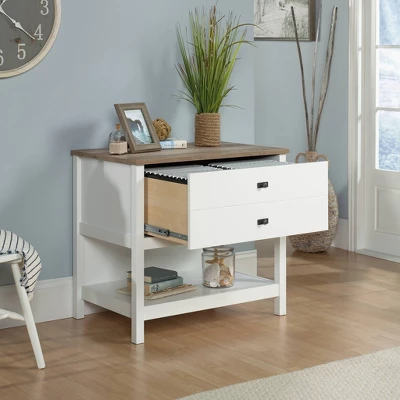 Cottage Road Lateral File Cabinet With Wood Accents And Drawer Soft White - Sauder 2 Cottage Road Lateral File Cabinet With Wood Accents And Drawer Soft White - Sauder - Image 2