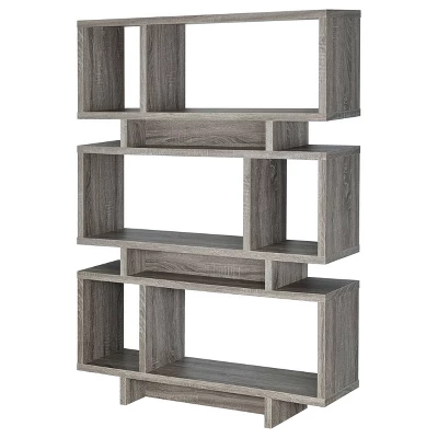 Reid 3 Shelf Bookcase - Coaster 2 Reid 3 Shelf Bookcase - Coaster - Image 2
