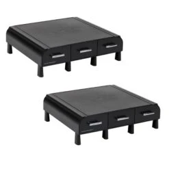 Mind Reader 2pk PC/Laptop/iMac Monitor Stand Black -WorkHaven Sales Shop GUEST 56c19ee7 9b52 47e8 a906 a625ad191877