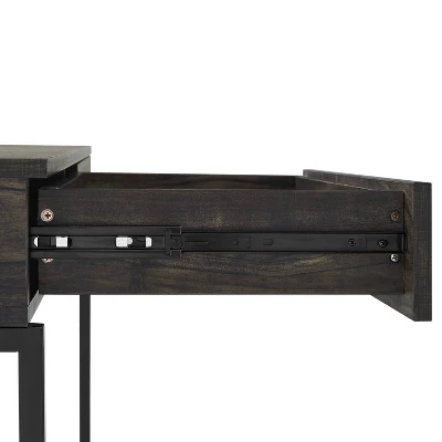 3pc Jacobsen Desk And Large Etagere Set Brown Ash - Crosley 15 3pc Jacobsen Desk And Large Etagere Set Brown Ash - Crosley - Image 15