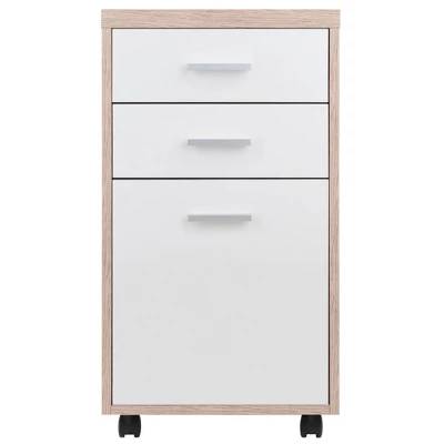 3pc Kenner Set Modular Desk With 2 Drawer & 3 Shelves Reclaimed Wood - Winsome 8 3pc Kenner Set Modular Desk With 2 Drawer & 3 Shelves Reclaimed Wood - Winsome - Image 8