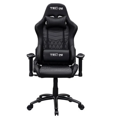 Ts-5100 Ergonomic High Back Racer Style Video Gaming Chair - Black - Techni Sport 2 Ts-5100 Ergonomic High Back Racer Style Video Gaming Chair - Black - Techni Sport - Image 2