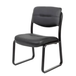Armless Leather Sled Base Guest Chair Black - Boss Office Products 11 Armless Leather Sled Base Guest Chair Black - Boss Office Products -WorkHaven Sales Shop GUEST 5803be12 54e3 40a0 9066 689a5370f893
